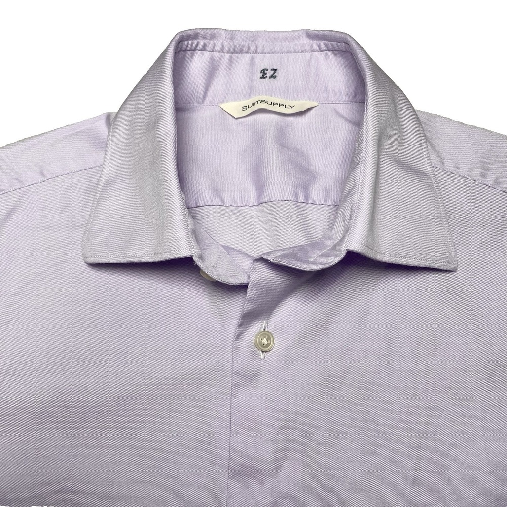 Custom Suitsupply Thomas Mason Dress Shirt (14.5 Extra Slim) Light Purple